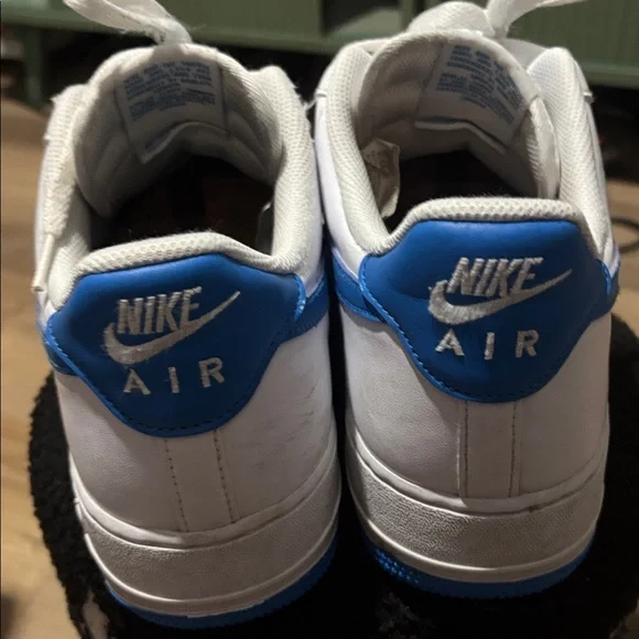 Nike Men’s Air Force 1 White Photo Blue Low sz 12 - Picture 4 of 9